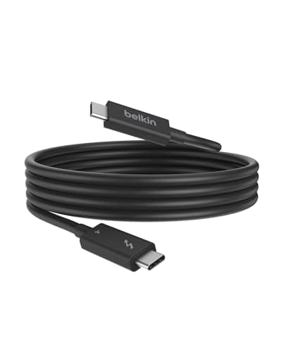 Image of Belkin Active Thunderbolt 4 USB-C Cable, USB Type C Connection with 100W Power Delivery PD Enabled, USB 4 Compliant and Compatible with TB3 Compatible with MacBook Pro, iPhone 15 Pro, more, 2m