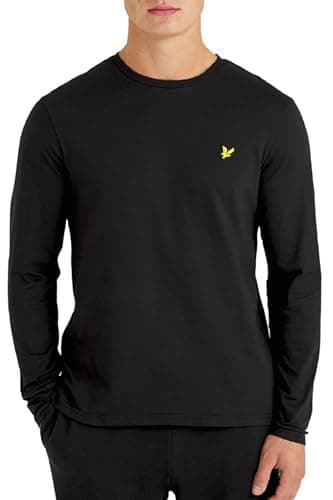 Image of Lyle & Scott LS T-Shirt Plain L/S T-Shirt Z865 Jet Black, L