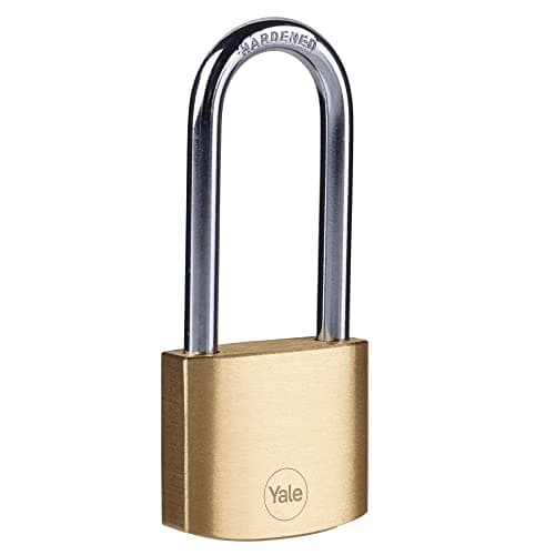 Image of Yale - Y110B/30/147/1 Standard Security 30mm Brass Padlock - Long Shackle - 3 Keys