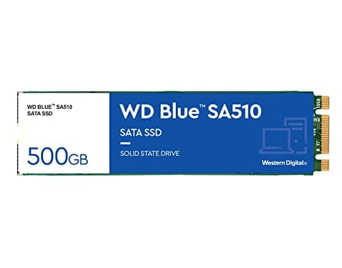 Image of WD Blue SA510 500GB, M.2 SATA SSD, up to 560 MB/s, Includes Acronis True Image for Western Digital, Disk & Cloning Migration, Flexible backup & recovery, ransomware protection