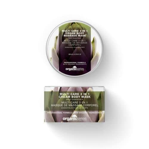 Image of Organic Series Multi Care 3 in 1 Cream Body Mask 200ml - Nautral Beauty Anti Age Detoxifying Cleansing Cream Puryfying Moisturizing Body Lotion Spa - Natural Organic Vegan