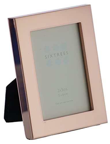 Image of Sixtrees Square Edge Copper Colour Photoframe 2" x 3" (8 x 5.5cm)