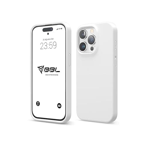 Image of Babilden Liquid Silicone Case for iPhone 12 Pro Max, Triple-Layer Protection, Slim Design with Microfiber Lining, Compatible with Magsafe (White (2))