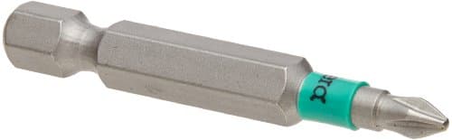 Image of Wera 05059550001 851/4 PH 1 x 50 mm BTZ Bits for Phillips Screws - Silver