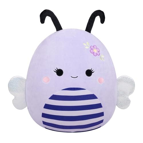 Image of Squishmallows Original 16-Inch Sister the Lavender Bee - Official Jazwares Plush