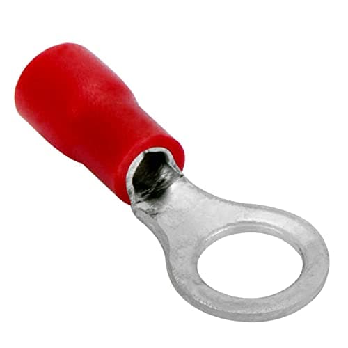 Image of Conext Link RTV-10R25 Vinyl Ring Terminal 25 Pack (#10 Stud, Red 22-18 Gauge)