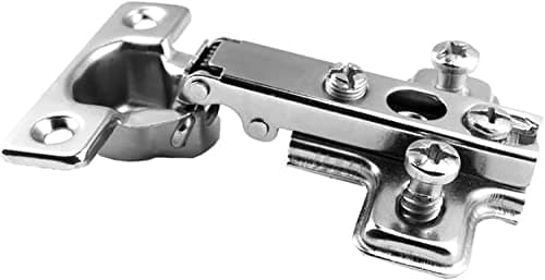 Image of 35mm - 110 Degrees Concealed Hinge Full Overlay Type with Mounting Plate H2 Kitchen Cabinet Door Hinges (Pack of 2) 3701 G01A