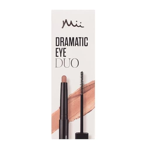 Image of Mii Cosmetics Dramatic Eye Mascara & Eyeshadow Duo | Makeup Gift Set for Women | Creamy Eyeshadow Stick & Lengthening Mascara | Professional Eye Make Up Set, Makeup Bundle for Gifting | Dusty Rose