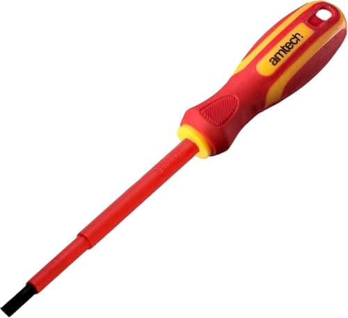 Image of Lotus Slotted 5.5 x 125mm VDE Electrical Screwdriver, 1000V Insulated Screwdriver with Chrome Vanadium Shaft, lot-L0659