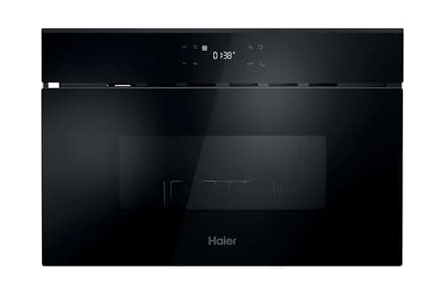 Image of Haier 38cm, 24 litre Built-in Microwave, full touch, LED display, defrost, 7 power levels, 8 auto programs, 750w microwave power, 1000w grill, side opening door- Black, 39 x 60 x 32cm- H38SIDBF7XK