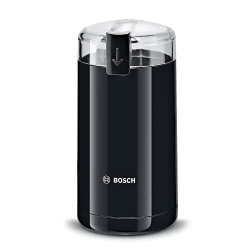 Image of Bosch Coffee Electric Grinder, for 75 g Beans with One Touch Operation, Safety Function, Stainless Steel Chopping Blade, 180 watts, Black, MKM6003NGB