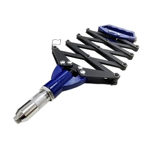 Image of Toolzone 32" Lazy Tong Riveter Gun, 3 Nozzles (Up to 6.4mm)