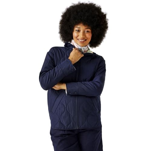 Image of Regatta Women's Warmloft Quilted Padded Jacket Coat - Navy, Size 10