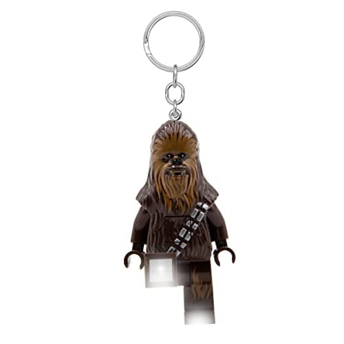 Image of Lego Star Wars Chewbacca Light Keyring - Gifts for Children - Figure Height 76mm (KE100H) - 2 CR2025 Batteries Included