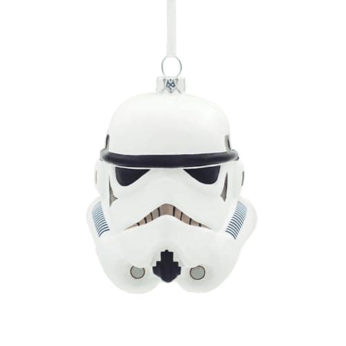 Image of Hallmark Imperial Stormtrooper Glass Ornament, Star Wars Tree Decoration, Glass Hanging Ornament, Christmas Hanging Ornament, Gifts For Christmas