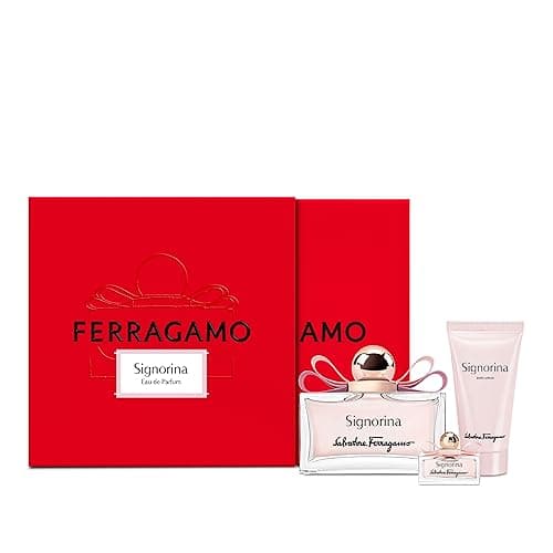 Image of Ferragamo Signorina Eau de Parfum 100ml and Body Lotion 50ml and 5ml Miniature