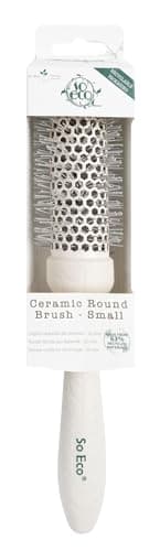 Image of So Eco Small 32 mm Thermo Ceramic Round Brush - Hair Styling, Volumising & Curling Brush for Short to Medium Hair. Sustainable Bioplastic Handle & Pins Made from Recycled Plastics