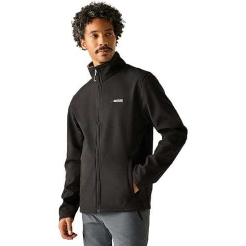 Image of Regatta Men's Cera Softsell Outdoor Summer Jacket, Water Repellent, Wind Resistant & Stretchable - Perfect for Walking, Hiking & Camping