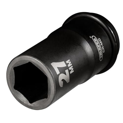 Image of Draper 71908 3/4" Square Drive Hi-Torq 6 Point Deep Impact Socket, 27 mm Size , Blue
