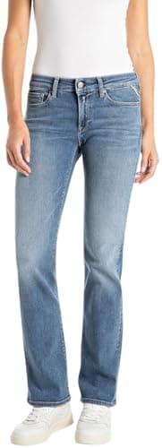 Image of Replay New Luz Women's Skinny Bootcut Jeans, 009 Medium Blue, 32W x 30L