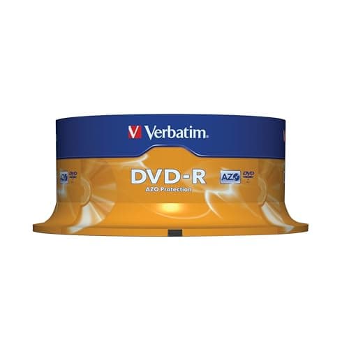 Image of Verbatim DVD-R AZO 4.7 GB - 16x Burning Speed, 25 Pack Spindle, Matt Silver