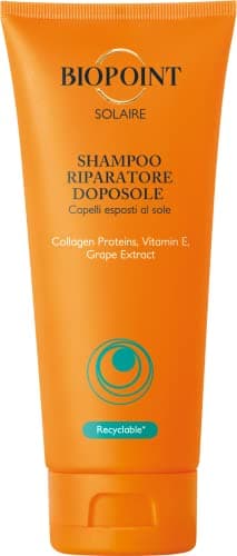 Image of Biopoint SOLAIRE Repairing Aftersun Shampoo for Dry and Damaged Hair, Protects Against Solar Stress, Desiccant and Restructuring Action, Provides Hydration and Nutrition, 200 ml