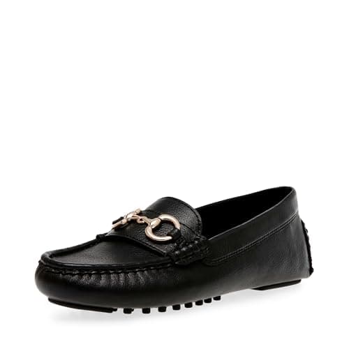 Image of Anne Klein Womens Chrystie Faux Leather Driving Moccasins Moccasins, Black, 5.5 UK