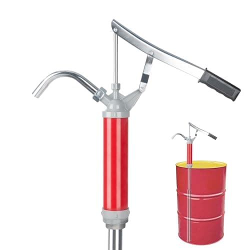 Image of LEMOTO Lever Action Barrel Drum Pump,Manual Oil Drum Pump,Hand Pump Oil Barrel Pump with Telescoping Suction Tube Fits 15 to 55 Gallon Drums