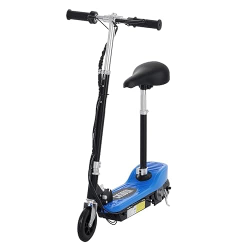 Image of HOMCOM Electric Scooter for Kids, Foldable Ride On Powered Scooter with 120W Motor, Top Speed 10 KM/H, Maximum Range 8 KM - Blue