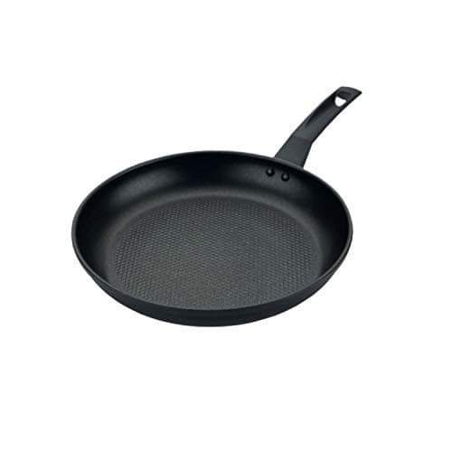 Image of Prestige 9 x Tougher 29cm Non Stick Frying Pan – Induction Hob Pan, Superior Dimpled Non Stick, Perfect for Crepes, Oven & Dishwasher Safe, Black