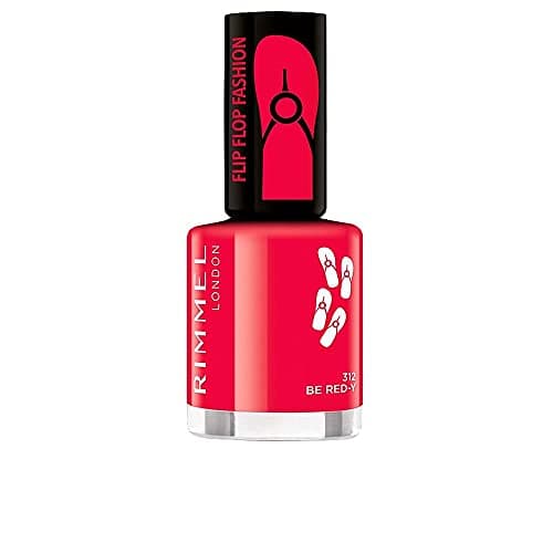 Image of Rimmel 60 Second Super Shine Nail Polish Flip Flop 312, Be Red Y, 8 ml (Pack of 1)