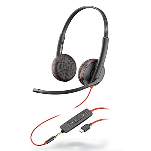 Image of Plantronics - Blackwire 3225 - Wired Dual-Ear (Stereo) Headset with Boom Mic - USB-C to connect to your Mobile, PC or Mac