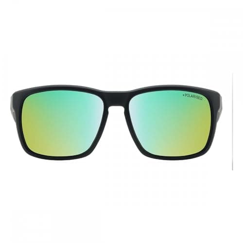 Image of Dirty Dog Hoodlum Sunglasses Black Green ONE SIZE BLACK/GREEN