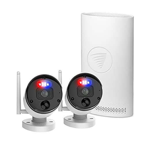 Image of Swann SecureAlert Wi-Fi NVR Security System with 1TB HDD, 2 Camera 8 Channel, 4K Ultra HD, Indoor Outdoor, Colour Night Vision, Heat & Motion Detection, Flashing Lights, Spotlights & Sirens, 800KH2