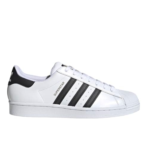 Image of adidas Men's Superstar Trainers, Core White, 9.5 UK