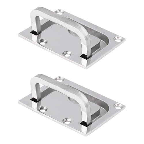Image of Loft Hatch Handle Flush Ring Pull Handle Boat Flush Recessed Door Handle Pull Handle Cabinet Lift Handle for Marine Yacht (2pcs)