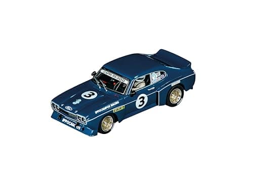 Image of Carrera Evolution 20027834 Ford Capri RS 3100 "Ippocampos Racing, No.3 I 1:32 Scale Slot Car I With Working Front & Rear Lights I Suitable For Ages 8 Years+, Blue