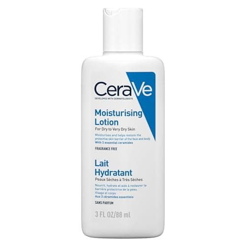 Image of CeraVe Travel Size Moisturising Lotion for Dry Skin 88ml, 3 Essential Ceramides, Dermatological Skincare, Hyaluronic Acid, Fragrance-Free, Non-Comedogenic