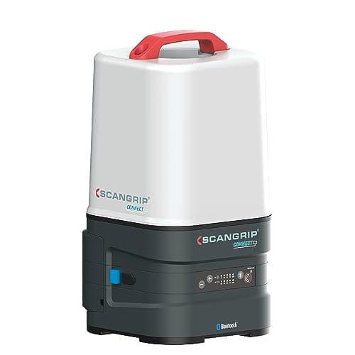 Image of SCANGRIP Area 10 Connect Powerful 10000 Lumen LED Work Light, 360° Illumination, Power Tool Battery Operated, Portable, Compact, Cordless, Integrated Hook for Flexible Positioning