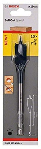 Image of Bosch 2608595490 19 x 152 mm Hex Shank Self-Cut Speed Flat Drill Bit