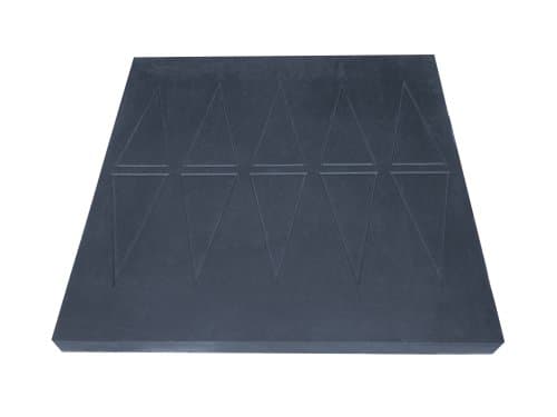 Image of Aidapt Rubber Threshold Ramp 760x760mm.No Fixing Required,Kerbs,Doorways,Split Level Rooms,Wheelchair,Scooter,Rollator,Walking Frame,Disability Access Ramp,Non-Slip,Cut to Size,Durable,Hard Wearing