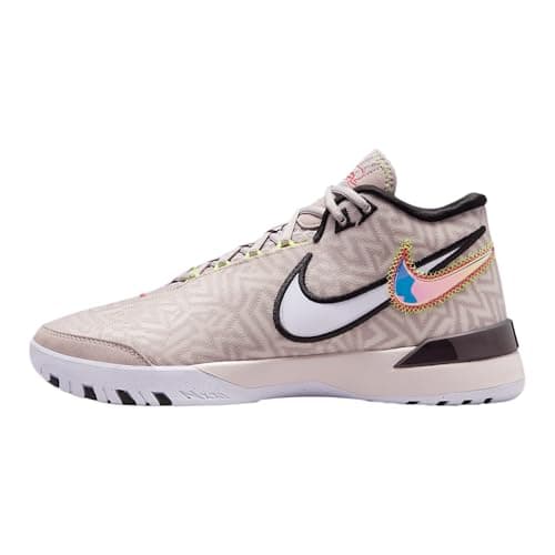 Image of Nike Lebron NXXT Genisus Basketball Shoes (HF0712-005, Platinum Violet/Amethyst Tint/Magic Ember/Off Noir) Size 12