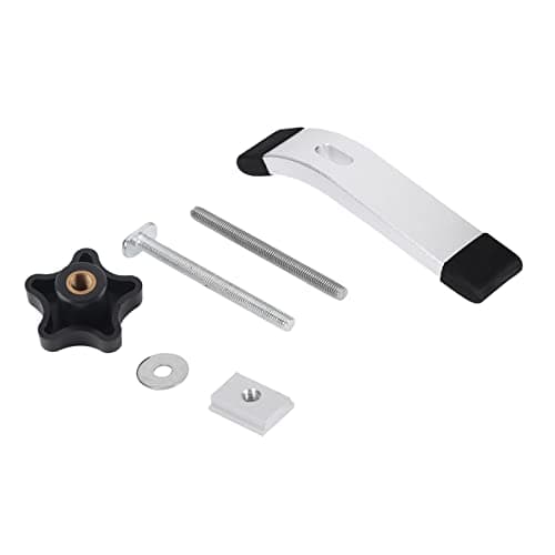 Image of Metal Quick Acting Hold Down Clamp Set, T Slot Clamp for T Track Woodworking Tool, 8mm Threaded Clamping System with Hand Knob for Woodworking and Metalworking Fixturing (A Set of Pressure Plates)