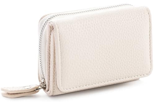 Image of RRANCharltu Purses for Women, Small Wallet for Women PU Leather Ladies Purse Card Holder with Large Zipper Coin Pocket, White