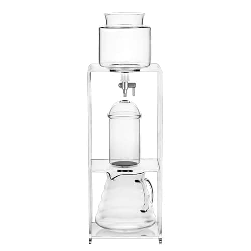 Image of Brew Coffee Machine，Cold Brew Drip Tower,Cold Drip Coffee Maker with Slow Drip Technology - Stainless Steel Filter, Adjustable Water Flow - Makes 3-6 Cups - Acrylic Stand Included - Ice Coff