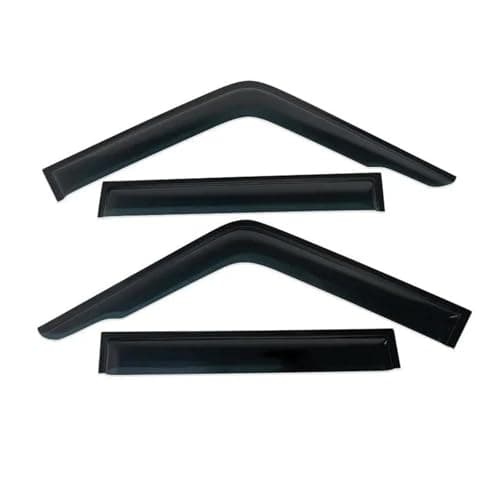 Image of Front &Rear Wind Deflectors For Toyota For Land For Cruiser 70 76 78 79 LC70 LC76 LC78 LC79 07-24 Window Rain Guard Weather Shields Visor