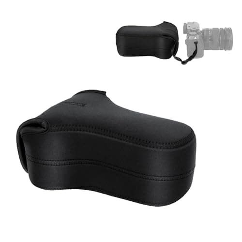 Image of JJC Neoprene Camera Case Pouch Bag for Canon EOS M50 M5 M6 Mark II + EF-M 55-200mm/EF-M 18-150mm Lens, Fuji Fujifilm X-T30 X-T20 X-T10 X-T100 X-E4 X-E3 + XF 55-200mm/XC 50-230mm Lens and More