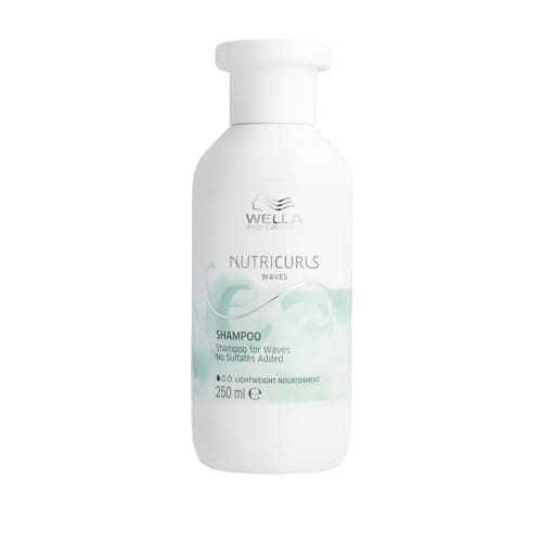 Image of Wella Professionals Nutricurls Shampoo for Waves - Nourish & Define Wavy Hair - Formulated with Nourish-In Complex - Sulfate Free Shampoo (250ml)