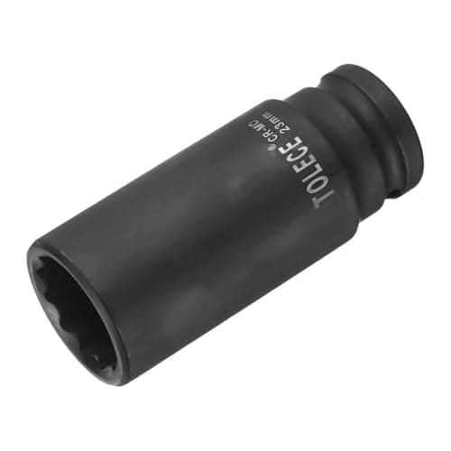 Image of sourcing map 1/2-Inch Drive 23mm 12-Point Deep Impact Socket, CR-MO Steel 78mm Length, Metric Sizes