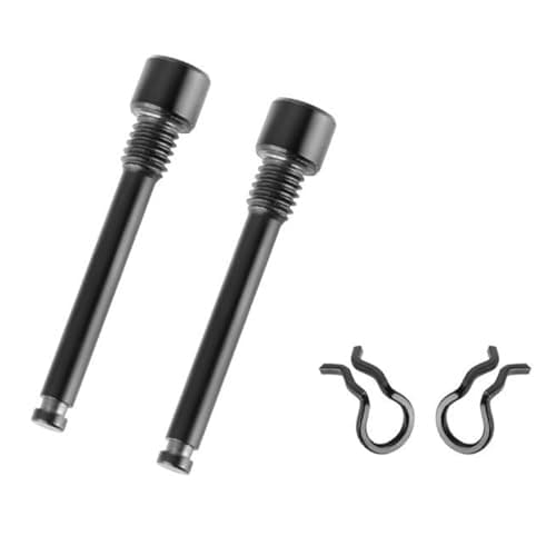 Image of VOANZO 2pcs M4 X 26mm Bike Disc Brake Caliper Bolts Disc Brake Caliper Bolt Titanium Alloy Pin With Circlips Replacement Pin Set Hydraulic Disc Brakes